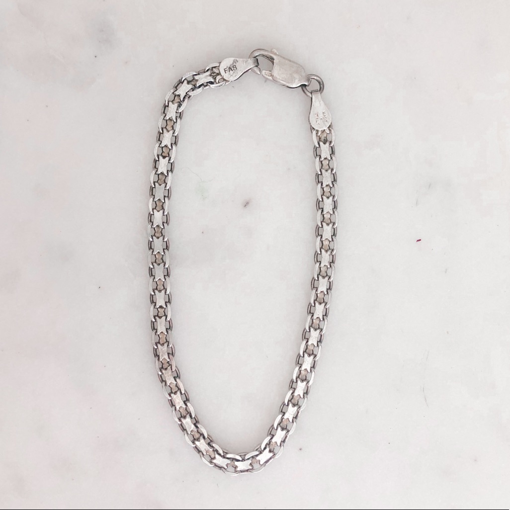 Sterling Silver Italian Made Link Bracelet